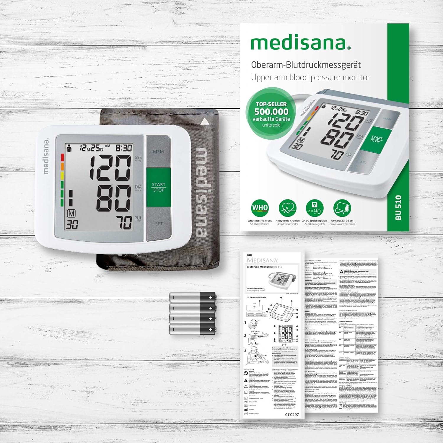 Medisana Oberarm-Blutdruckmessgerät BU510, 1 Stück – Bild 6