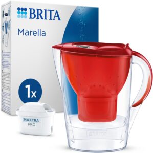 BRITA Marella Wasserfilterkanne rot...