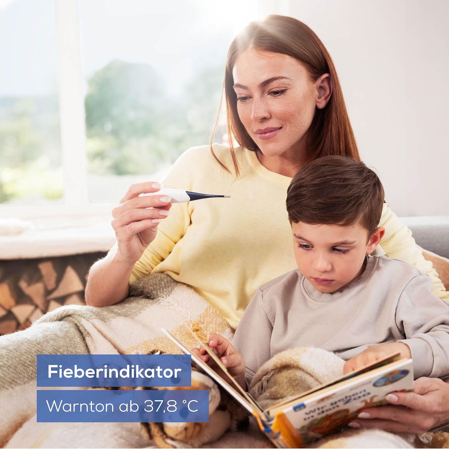 Beurer FT 17 Digitales Fieberthermometer mit flexibler Spitze für orale, rektale und axilläre Messung, Ergebnis in 10 Sekunden, Fieberanzeige für Babys, Kinder und Erwachsene, blau/weiß – Bild 4