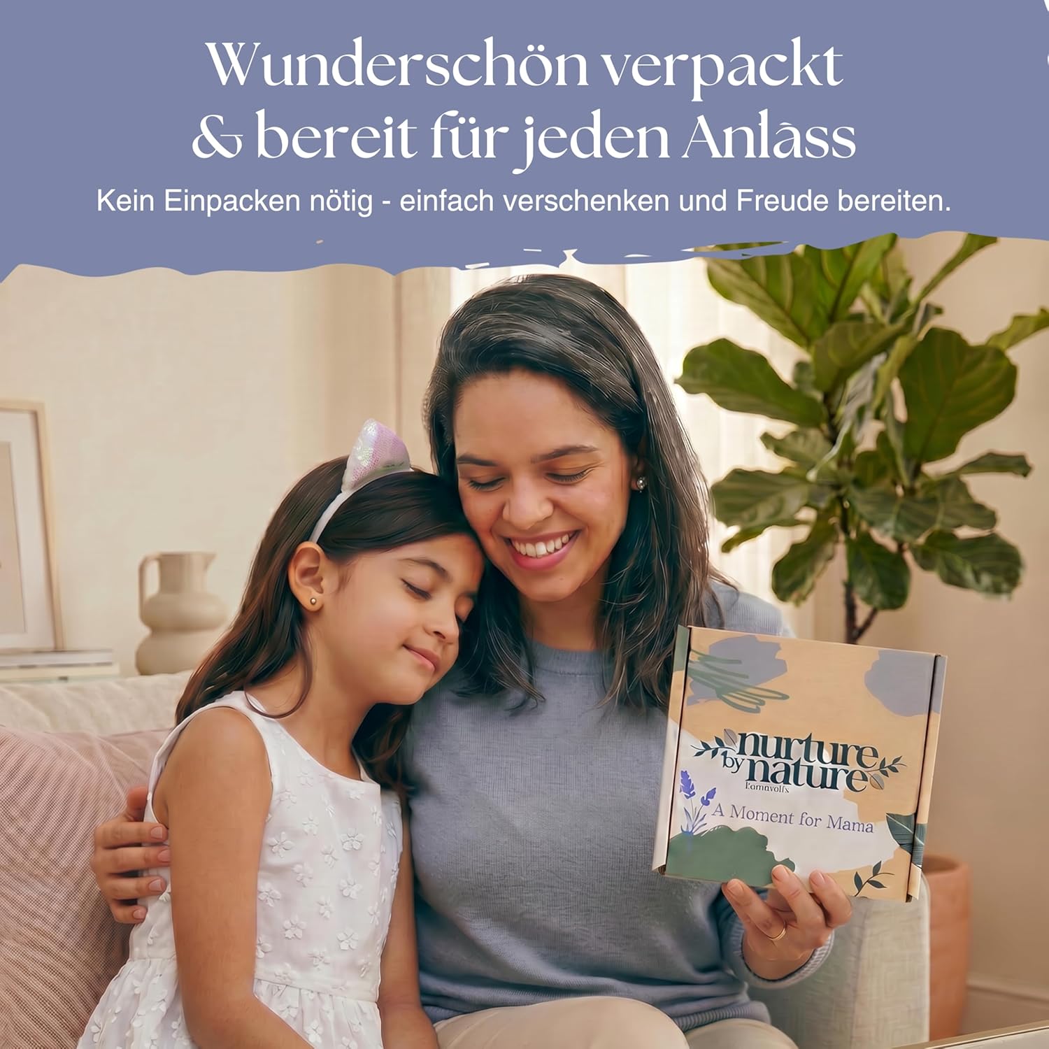 Nurture by Nature Wellness-Geschenkset für Frauen – 6-teiliges Bade- und Beauty-Set mit Körperbutter, Duschöl, Kissenspray, Badesalz und Schlafmaske – ideal für Weihnachten, Muttertag und Geburtstage – Bild 8