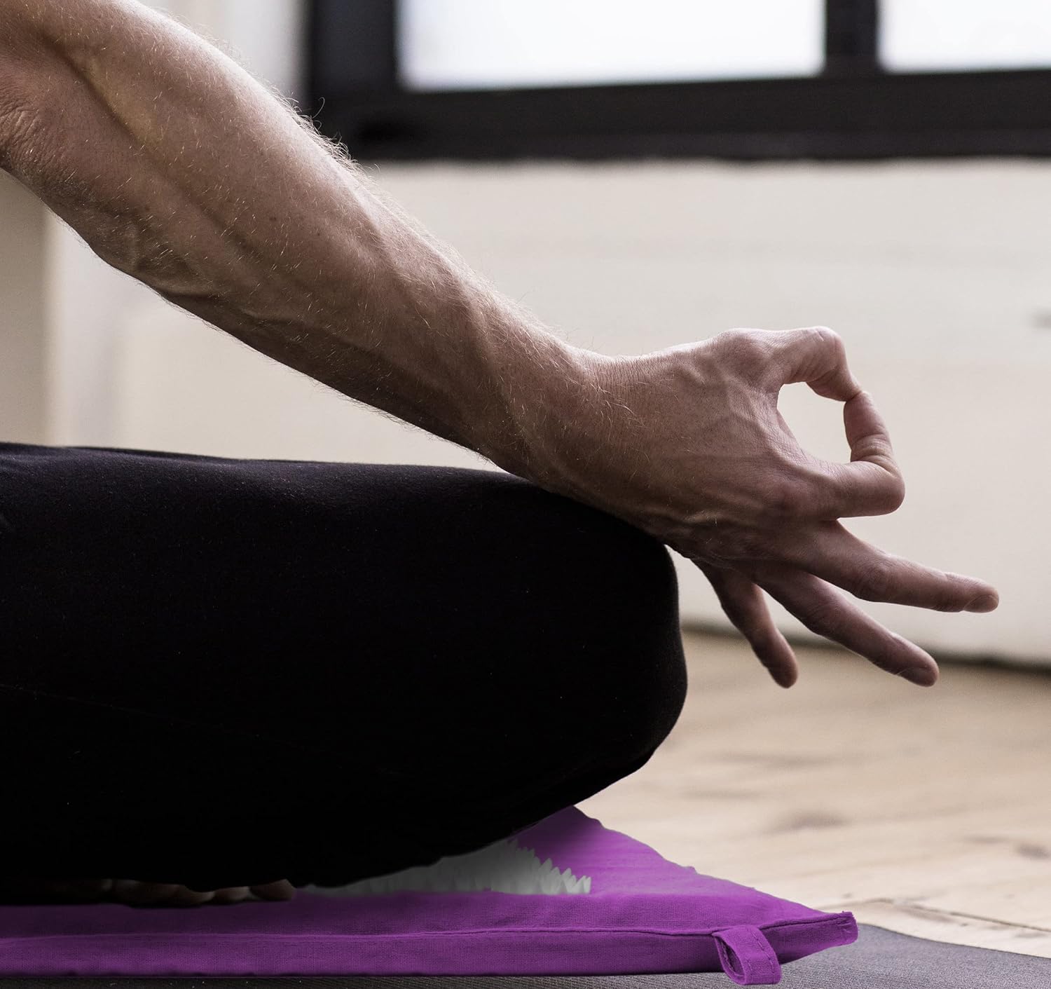 Akupressur Schulter Nackenrolle Massagekissen Entspannungskissen TCM Lila Lila – Bild 7