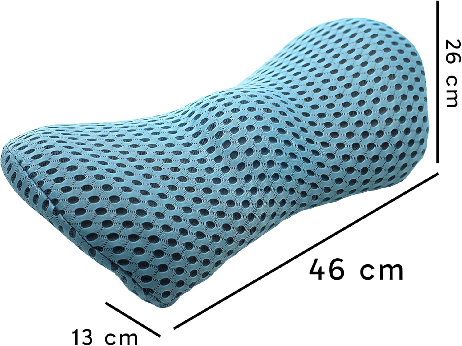 Retoo Lendenkissen orthopädisch 23 x 13 x 46 cm, Memory-Schaum-Lendenkissen, Rückenstützkissen mit atmungsaktivem Material, universell für Bett, Stuhl, Auto, Schmerzlinderung im unteren Rückenbereich – Bild 8