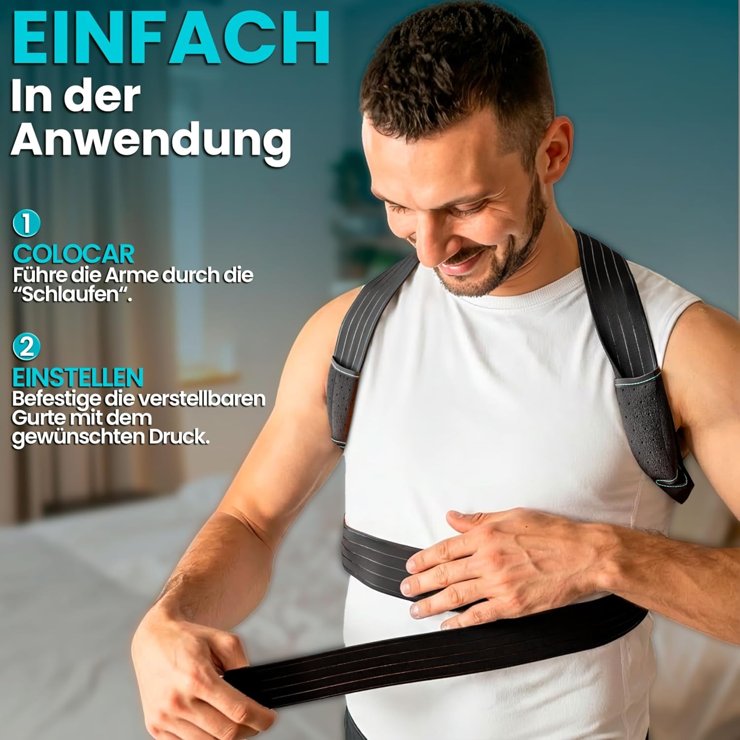 NativoDex Haltungskorrektur für Männer und Frauen – verstellbare Rückenstütze für den täglichen Gebrauch, atmungsaktiv und gepolstert, diskret unter der Kleidung zu tragen | Atmungsaktiv, verstellbar und diskret unter der Kleidung – Bild 8