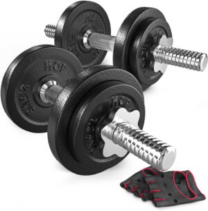 Hop-Sport Guss-Hanteln-Set, Hanteln...