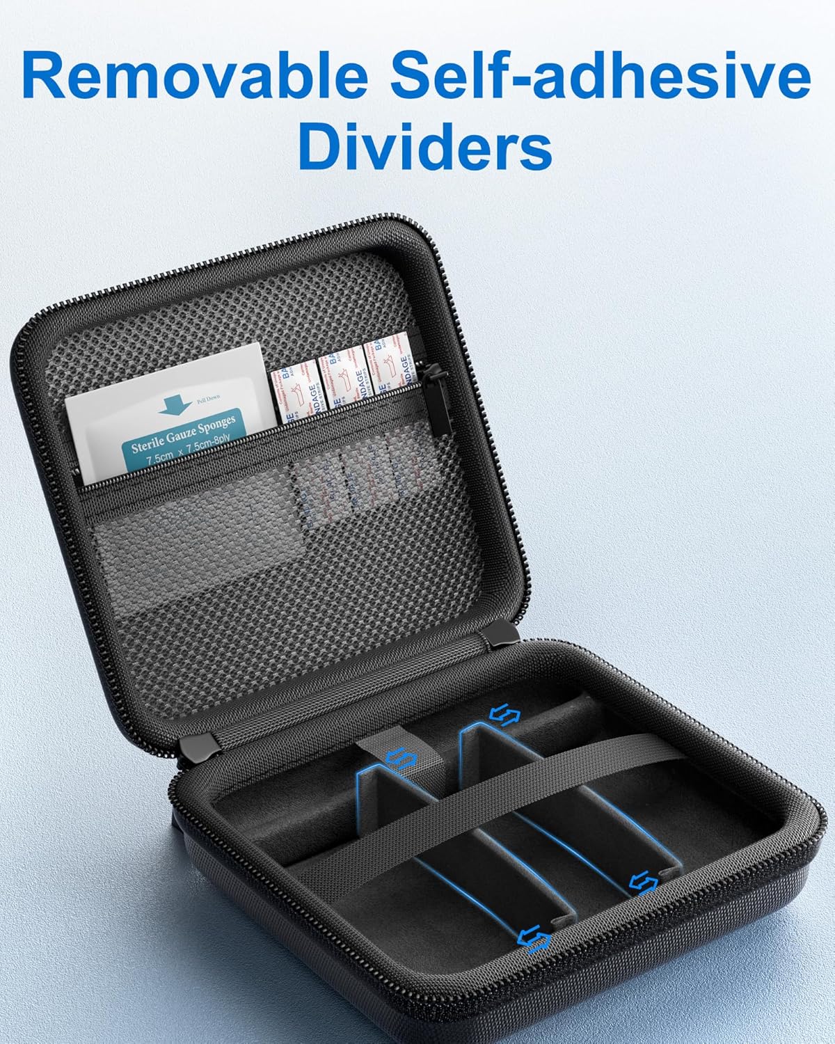 ProCase Insulin-Kühltasche, Insulin-Stift-Hülle für Diabetes-Zubehör, tragbare Tasche für Blutzuckermessgerät, Insulin-Stifte, Teststreifen, Spritzen, Lanzetten, Insulin-Kühler, Schwarz – Bild 4