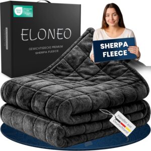 ELONEO Gewichtsdecke aus Sherpa-Fle...