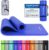 MSports Premium Gymnastikmatte inklusive Tragegurt + Übungsposter + Workout-App – hautfreundliche Fitnessmatte, 190 x 60, 80 oder 100 x 1,5 cm, verschiedene Farben, phthalatfreie Yogamatte, blau, 190 x 60 x 1,5 cm