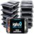 Igluu ​​Meal-Prep-Boxen mit Deckel (20 Stück) – wiederverwendbar, mikrowellen-, gefrierschrank-, spülmaschinenfest, stapelbar – 887 ml Fassungsvermögen – 2 große Fächer – aus BPA-freiem Kunststoff
