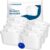 Wessper Wasserfilterkartusche, Filter mit Aktivkohle und Ionenaustauschharz, zusätzlicher PIN kompatibel mit Brita Krug, Ersatzfilter für Krug von Dafi, Wessper, Aquaphor, Philips – 6 Stück