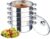 5-stufiger Dampfgarer zum Kochen, 30 cm Gemüsedampfgarer mit Glasdeckel, bereit für Induktion, 304 Edelstahl-Dämpftopf (30 cm)