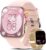 2026 Neu Smartwatch Damen mit EKG+HRV/Blutdruck/BMI/Menstruationszyklus,1,97″ AMOLED Gesundheitsuhr mit Telefonfunktion 24H Herzfrequenz SPO2 Körpertemperatur, Schlafmonitor Fitnessuhr für Android iOS