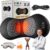Medieval Deepcomfort 3-in-1-Massagekissen, Deep Comfort 3-Zonen-Ergoflow-Tiefenmassagegerät, Ergopur-Rückenmassagegerät mit Wärme, Vibration und Lendenwirbelstütze, für den entspannenden Heimgebrauch (Batterie-a)
