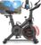 (UPGRADE) Heimtrainer Fahrrad mit APP, CHAOKE Hometrainer Fahrrad, Leises, Stufenlos einstellbares Magnetsystem, Ergometer Heimtrainer mit LCD-Display, Indoor Fitnessbike für Zuhause, Bis 150KG