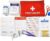 Mini-Erste-Hilfe-Set, Reiseapotheke 74-teilig, kleines Erste-Hilfe-Set für Reisen, Wandern, Notfall, Büro, Auto, Camping, Arbeitsplatz im Freien (rot)