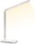 SLATOR QM019 LED-Schreibtischlampe, dimmbare Tischlampe, 5 Farben und 10 Helligkeitsstufen, Nachttischlampe, USB-Anschluss zum Aufladen des Smartphones, Leselicht für Leser, Kinder, Aluminium, Silber