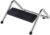 Q-Connect Premium Metall-Fußstütze, höhenverstellbar, Fußstütze, Schwarz, Maße: 355 x 340 x 170 mm
