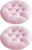 2er Set Sitzkissen rund 40cm – Stuhlkissen rund 5cm dick mit Rutschfest, Bodenkissen Sitzkissen rund für Indoor Outdoor Sitzkissen Schule Bequeme Auflagen & Auflagen (Rosa)