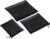 WOONEKY 3-teiliges Set Netz-Kosmetiktaschen, tragbare Make-up-Tasche für Frauen, für Reisen, Fitnessstudio und Alltag, großes Fassungsvermögen, Schwarz