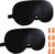 Schlafmaske aus Seide, Augenmaske, 2 Stück, 100 % hautfreundliche Schlafmaske aus Seide für Damen und Herren mit verstellbarem Gummiband und Ohrstöpseln, Nachtmaske, ideal zum Schlafen zu Hause und auf Reisen