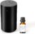 LOXIM wasserloser Aroma-Diffusor kabellos mit ätherischen Pfefferminzölen, Auto-Innenduft mit Batterie, 3 Kaltnebel, 3 Timer 1/2/3 Stunden, Aromatherapie-Diffusor für Büro, Schlafzimmer, Reisen (schwarz)