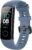 Silikonarmband für Honor Band 5 / Band 4, Sportuhrenarmband, wasserdicht, langlebig, Rock Blue
