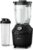 Philips HR2291/41 Standmixer 3000 Series (600 Watt, ProBlend-Technologie, 4 Messer, 2L Glasbehälter, inkl. Trinkflasche) schwarz