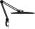 24 W LED-Schreibtischlampe mit Klemme, 2200 Lumen superhell, 4 dimmbare Helligkeitsstufen, 50 cm breit, 117 SMD-LEDs – große drehbare Lampe für Büro, Zuhause, Architekten (schwarz)