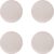 4er-Set Stuhlkissen, rund, 30 cm, Sitzkissen, waschbar, Kissen, rutschfest und gemütlich, für Stühle, Innen- und Außenbereich, Sitzkissen (Beige)