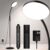 Mojimdo Stehlampe 20000 Lux Tageslichtlampe – Flexible, dimmbare LED-Lichttherapielampe mit 5 Farben, 10 Helligkeitsstufen und Timer – Ideal für Schlafzimmer, Wohnzimmer und Büro – Schwarz