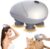 Elektrisches Kopfmassagegerät, elektrisches Kopfmassagegerät, IPX7 wasserdichtes Katzenmassagegerät mit 4 Massageköpfen, Kopfhautmassagegerät für Ganzkörpermassage, Hundekörperhaarwachstum (Silber)