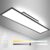 Dimmbares LED-Panel, 120 x 30 cm, Deckenleuchte, Hintergrundbeleuchtung, 55 W, warm/natürlich/kaltweiß, 2700–6500 K, Tageslichtlampe, Fernbedienung und Memory-Funktion, für Büro, Werkstatt, Garage, Zimmer, Küche