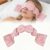 Augenmaske, Schlafmaske, Gewicht, Tiefenruhe-Schlafmaske mit Gewichtsperlen und Baumwolle, lichtblockierende Augenbinde aus ultraweichem Stoff, Schlafmaske für Reisen, Pause, Meditation (Rosa)