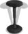 WOLTU Ergonomischer Stehhocker, 360° neigbarer Bürohocker, Schreibtischstuhl mit breiter rutschfester Basis, für Büro, Heimbüro, höhenverstellbar, 55,5–74 cm, Schwarz