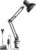 Lepro Retro Schreibtischlampe, Klemmbare Tischlampe, E27, LED Büro Leselampe, Nachttischlampe, verstellbar, Gelenkgelenk, schwenkbar, Tageslichtlampe, Schreibtischleuchte, HxBxT: 38 x 15 x 27 cm, Schwarz