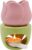 Großer Keramik-Ölbrenner, Teelicht, Aromatherapie-Diffusor, Wachswärmer, Ölbrenner für ätherische Öle für Zuhause, Schlafzimmer-Dekoration, Rosa