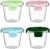 710 ml Glasbehälter mit Deckel, Glas-Vorratsdosen-Set für Lebensmittel, Glas-Suppenbehälter, Meal-Prep-Gläser, spülmaschinenfest, mikrowellen- und gefriergeeignet, BPA-frei (4 Stück)