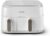 Philips Airfryer 3000 Series Dual Basket, Heißluftfritteuse mit 2 Körben, 9 l Fassungsvermögen (6 l + 3 l), RapidAir Plus-Heißlufttechnologie, 90 % weniger Fett, Rezept-App, spülmaschinenfest, Weiß (NA353/10)