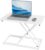 Weißer höhenverstellbarer Stehpult-Konverter, 34 x 60 cm Stehsitz-Schreibtisch, ultradünner Schreibtisch-Konverter, Laptop-Stehpult-Aufsatz, geeignet für Büro, Arbeitszimmer, Wohnzimmer
