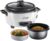 Russell Hobbs Reiskocher klein 0,8l (inkl. Dampfgareinsatz, Warmhaltefunktion, antihaftbeschichteter Kochtopf, Reislöffel & Messbecher) Schongarer für Gemüse & Fisch 27030-56
