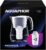 AQUAPHOR Wasserfilter Provence weiß inkl. 2 A5-Filter mit Magnesium, Karaffe für 4,2 Liter, großer Wasserspender in Glasoptik, reduziert Kalk und Chlor, Tischwasserfilter, stilvoller Behälter