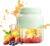 Tragbarer Mixer, 500 ml Fresh Juice Mixer Flasche, Smoothie Maker mit 10 Klingen, Smoothie Maker to Go, Kabellos USB Wiederaufladbarer Mini-Mixer, für Reise Büro Sport Fitness Küche (Einzelkappe 1 Stück)