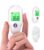 Femometer Fieberthermometer für Babys, Kinder und Erwachsene, kontaktlos, Infrarot, Messung in 1s, dreifarbiges Display, Objekt- und Raumtemperatur, tragbar für den Reisegebrauch, Fieberwarnung, weiß