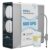 Reos Slim Umkehrosmoseanlage, Wasserfiltersystem mit Edelstahlhahn, Unterbau-Osmoseanlage, Trinkwasserfilter, 600 GPD, 3-in-1-Filtersystem, LED