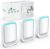 Jostart Ionisator-Luftreiniger, 3er-Pack Plug-in-Negativ-Ionen-Luftreiniger für Zuhause, Raucherzimmer, Haustiertoilette, Büros und Staub/Pollen (weiß)