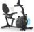 Wenoker Ergometer Liege- Heimtrainer mit Magnetbremse, Pulssensoren und LCD-Display, 16 Widerstandsstufen bis 160KG, Sitzergometer mit Rückenlehne für Senioren
