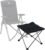 TIMBER RIDGE Klapphocker, Camping-Fußhocker, Höhe von 46 cm, Campinghocker, gepolstert, leicht, tragbar, als Fußstütze für Camping, Garten, Strand, 48 x 48 x 46 cm, maximale Belastung 80 kg