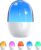 Justup Luftbefeuchter, 210 ml Ei-Aroma-Diffusor, 2-in-1-Luftbefeuchter, Diffusor für ätherische Öle mit 5-Farben-Licht, Diffusor für Schlafzimmer, Zuhause, Büro, Kinderzimmer (weiß)