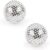 2 Stücke Skills Igelball Metall, Magnetische Akupressurkugeln, Akupressur Massagegerät Klein 32mm Durchmesser für Stressabbau Oder Massage, Gegenanspannung, Mehr Beweglichkeit, Konzentration (Sliber)