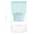 Wessper Wasserfilterkanne aus Glas, 3 l, kompatibel mit Brita Maxtra, inklusive 1 Wasserfilterkartusche, reduziert Kalk und Chlor, Mint