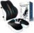 Travel Ease Memory-Schaum-Sitzkissen und Lendenwirbelstützkissen-Set, ergonomischer Komfort für Bürostuhl, Autositz, Zuhause und Reisen, Sitzpolster für Rücken und Gesäß, Schwarz